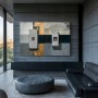 Moderne abstrakte Kunst Vintage Loft-Design