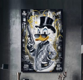 Dagobert Cartoon Pop-Art Comic Graffiti