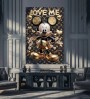 Micky Luxus Wandbild Comic-Art Graffiti Gold