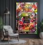 Coco Parfum Buntes Graffiti Wandbild