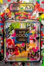 Coco Parfum Buntes Graffiti Wandbild