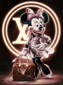 Minni mit LV Tasche Deko
