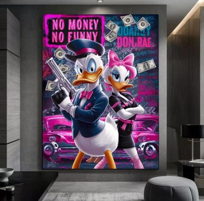 Donald No-Money Wandbild Popart