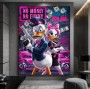 Donald No-Money Wandbild Popart