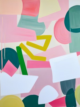 Farbenfrohes Spiel der Formen – Abstrakte Kunst