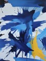 Abstrakte, expressiv gestaltete Malerei – Energie in Farbe