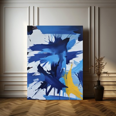 Abstrakte, expressiv gestaltete Malerei – Energie in Farbe