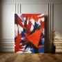 Abstrakte, expressionistische Malerei – Explosion der Farben