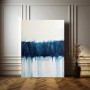 Abstrakte, horizontale, tiefblaue Farblandschaft