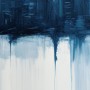 Abstrakte, horizontale, tiefblaue Farblandschaft