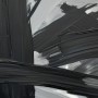 Abstrakte, expressionistische Malerei in Schwarz-Weiß