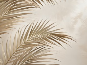Trockenes Palmenblatt-Arrangement