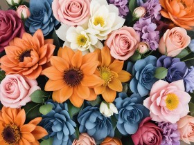 Üppiges Blumenarrangement