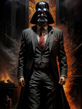 Darth Vader im apokalyptischen Szenario
