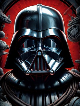 Darth Vader – Symbol der Dunklen Seite Kunst Pop Art