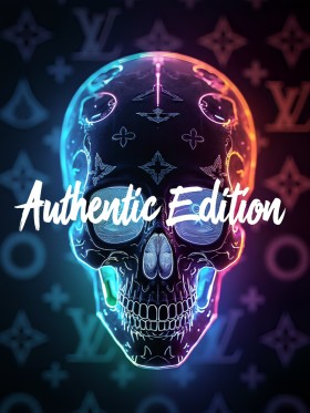 Authentic Edition LV Neon Kopf Schädel Totenkopf Leinwand Bilder Wandbilder