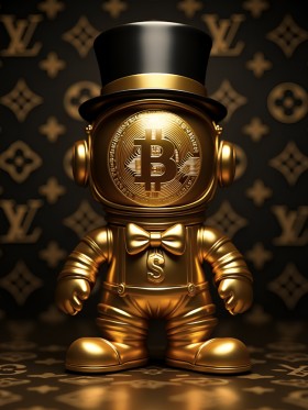 LV Bitcoin Figur Erfolg Reichtum Leinwand Bilder Wandbilder LV Bitcoin Figur Erfolg Reichtum Leinwand Bilder Wandbilder