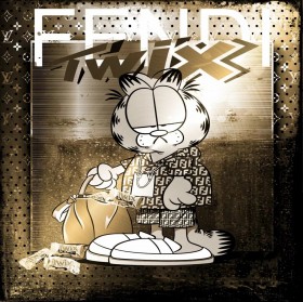 Garfield Street-Art Pop-Art LV modernes Comic