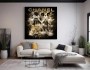 LV Micky-Donald Pop-Art Graffiti Goldgelb