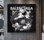 MICKY BALENCIGA WANDBILD POP ART SCHWARZ WEISS