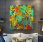Dschungel Blätter Modern Wandbild Pop-Art Abstrakt