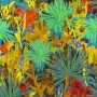 Dschungel Blätter Modern Wandbild Pop-Art Abstrakt