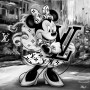 Lv Minnie Wandbild Graffiti Pop-Art Grau