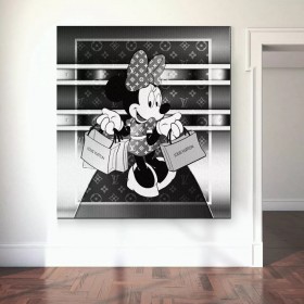 Micky Pop-Art Schwarz Weiß