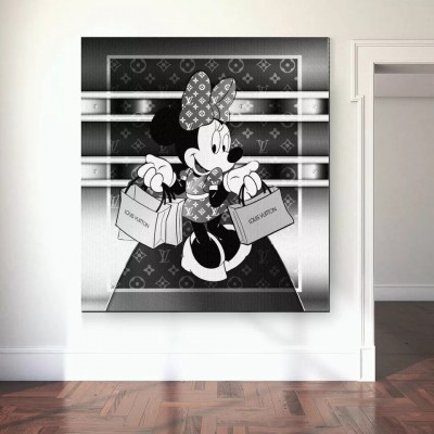 Micky Pop-Art Schwarz Weiß