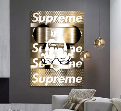 Mickey-Mouse Pop-Art Modernes Gold-Optik Cartoon
