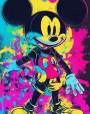MICKY POP-ART GRAFFITI KUNST MODERN ART WANDKUNST