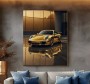 Goldener Porsche Auto Wandbild Modern Loft