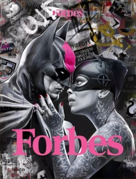 BATMAN POP ART WANDBILD GRAFFITI EROTIK MODERN