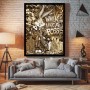 Bugs Bunny Walk Like a Boss Pop Art Graffiti Gold