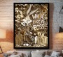 Bugs Bunny Walk Like a Boss Pop Art Graffiti Gold