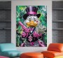 LV Dagobert Comic Wandbild Pop Art