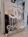 Chanel auf abstrakter Kunst Wandbild modern