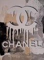 Chanel auf abstrakter Kunst Wandbild modern