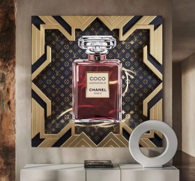 Coco Parfum Pop Art LV Art Deco Wandbild
