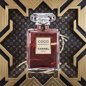 Coco Parfum Pop Art LV Art Deco Wandbild