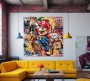 Super Mario Graffiti Nintendo Playstation Wandbild