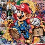 Super Mario Graffiti Nintendo Playstation Wandbild