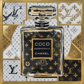 Coco Mademoiselle Parfum Pop Art LV Wandbild Coco Mademoiselle Parfum Pop Art LV Wandbild