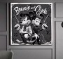 Minni und Micky Bonnie und Clyde Wandbild Grau