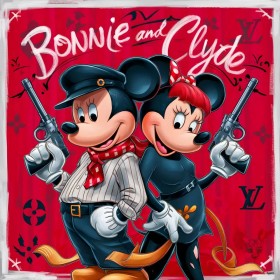 Micky Bonnie Clyde Wandbild Micky Bonnie Clyde Wandbild