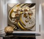 Blumen Orchideen Gold Beige Wandbild Modern Natur