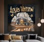 Louis Vuitton Taschen Wandbild Modern Blumen