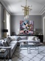 LV Minnie Wandbild Graffiti Pop-Art Bunt