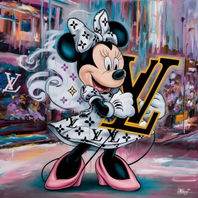 LV Minnie Wandbild Graffiti Pop-Art Bunt LV Minnie Wandbild Graffiti Pop-Art Bunt