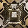 Coco Parfum LV Art Deco Wandbild Goldgelb